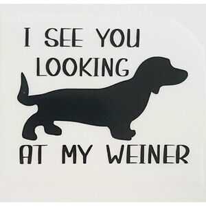 Dog Vinyl Decal Funny adult humor Quote Sticker Car Window Laptop Decal 3.5 in